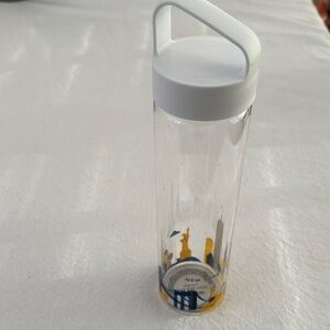 Starbucks You Are Here Collection New York Skyline Clear Water Bottle